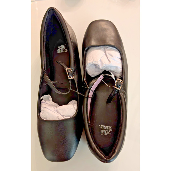 wild fable Shoes - Women's Natalie Mary Jane Ballet Flats - Wild Fable Black 6 nwt